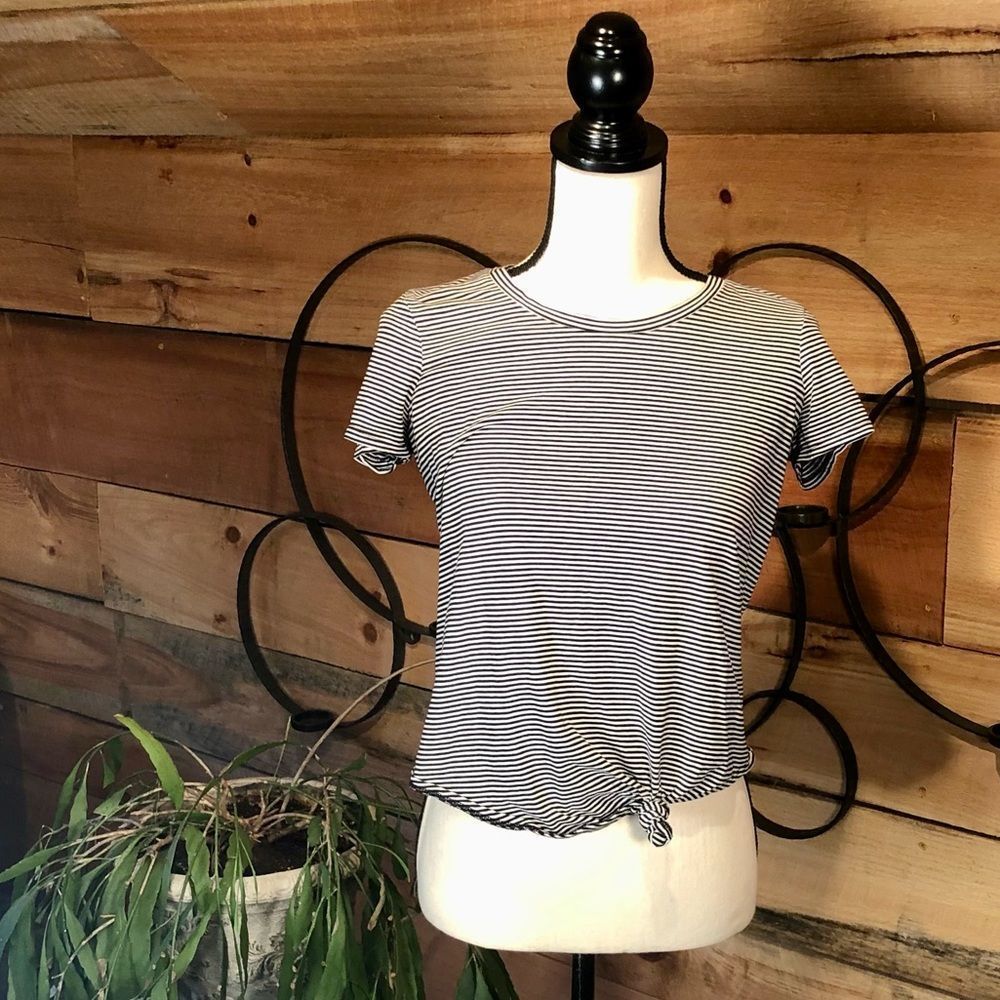 Madewell Stripped Cropped Tee